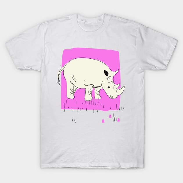 Vintage Rhino T-Shirt by nickemporium1